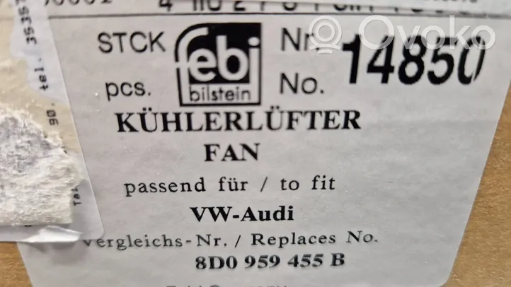 Audi A4 S4 B5 8D Elektrinis radiatorių ventiliatorius 8D0959455B