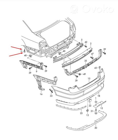 Volkswagen Golf V Altra parte esteriore 1K0807300