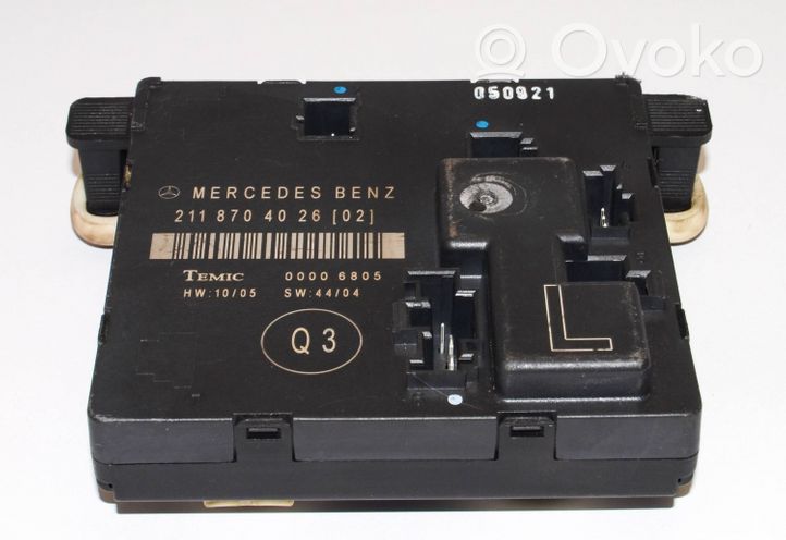 Mercedes-Benz E W211 Sonstige Steuergeräte / Module 2118704026