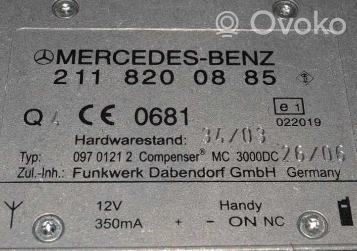 Mercedes-Benz E W211 Bluetooth-antenni 2118200885