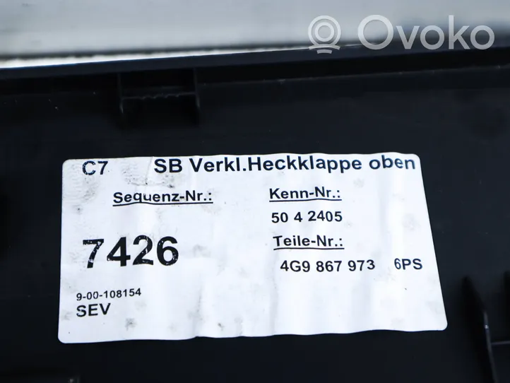 Audi A6 S6 C7 4G Garniture de hayon intérieur 4G9867973