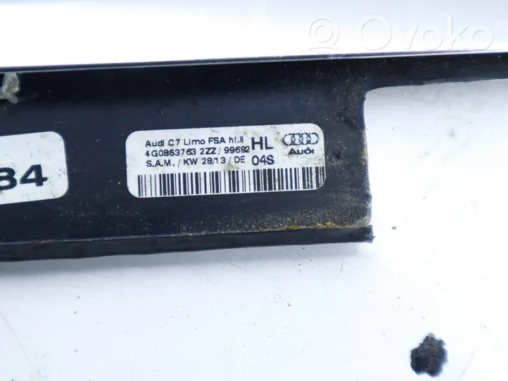 Audi A6 S6 C7 4G Moulures des vitres de la porte arrière 4G0853763