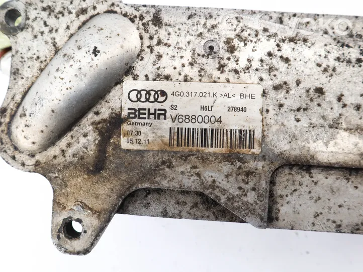 Audi A6 S6 C7 4G Refroidisseur d'huile moteur 4G0317021K