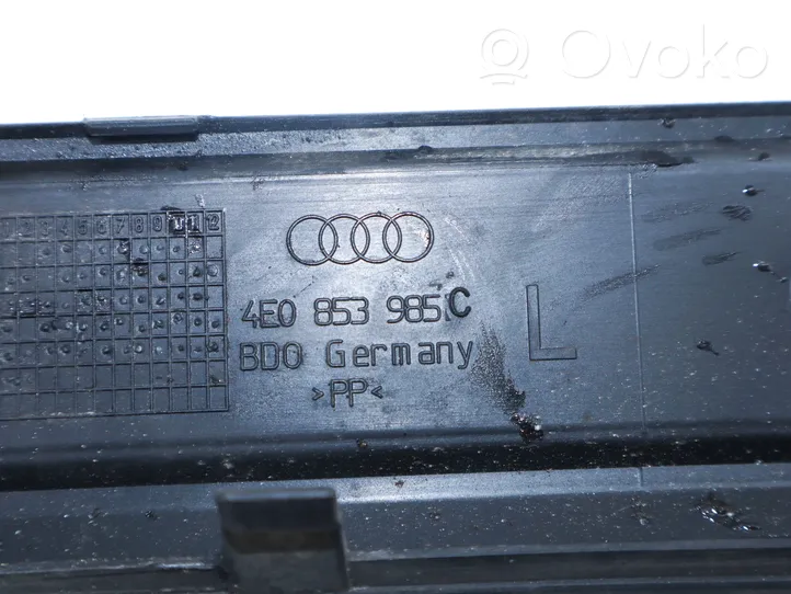 Audi A8 S8 D3 4E Garniture marche-pieds avant 4E0853985C