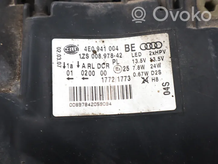 Audi A8 S8 D3 4E Faro/fanale 4E0941004BE