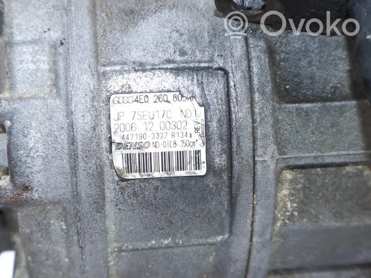 Audi A8 S8 D3 4E Compresseur de climatisation 4E0260805AR