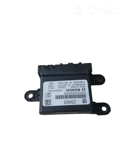 Chevrolet Trax Parking PDC control unit/module 22949283