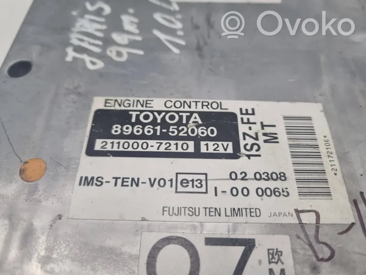 Toyota Yaris Moottorin ohjainlaite/moduuli 8966152060