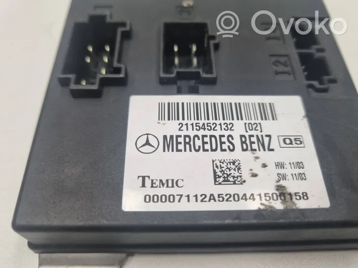 Mercedes-Benz E W211 Modulo comfort/convenienza 2115452132