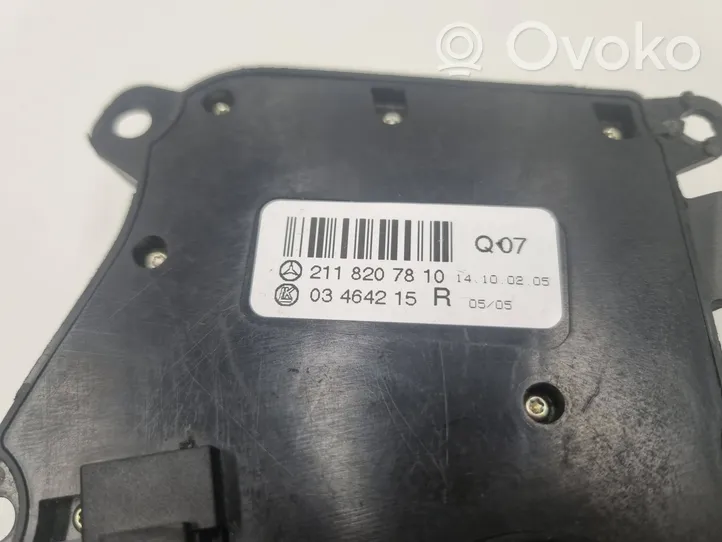 Mercedes-Benz E W211 Interruttore di controllo del sedile A2118207810