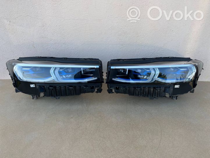 BMW 7 G11 G12 Ramię wycieraczki lampy przedniej / Komplet 7946776