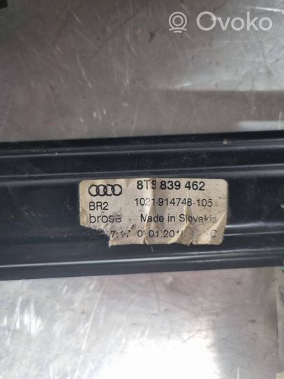 Audi A5 8T 8F Elektryczny podnośnik szyby drzwi tylnych 8T9839462