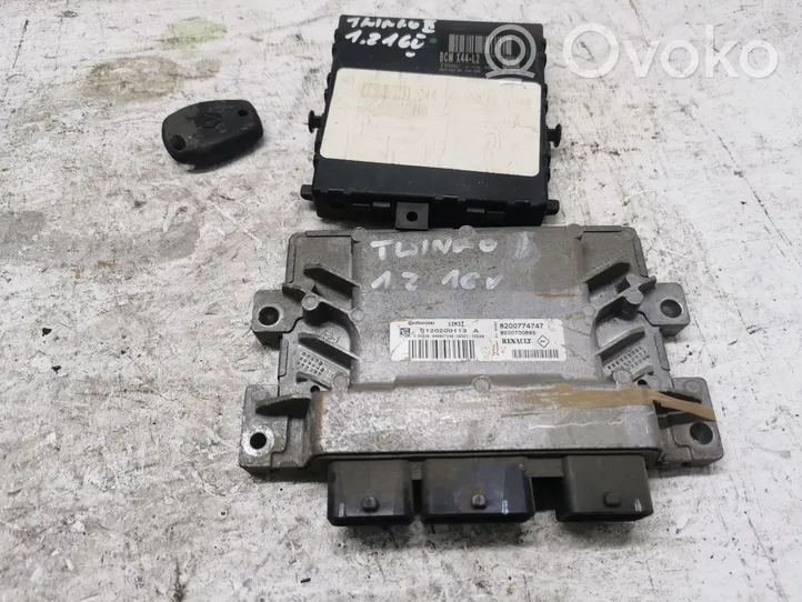 Renault Twingo II Aizdedzes ECU komplekts 8200774747