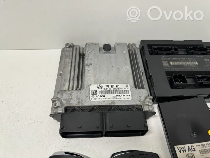 Volkswagen Touareg II Kit centralina motore ECU e serratura 7P0907401