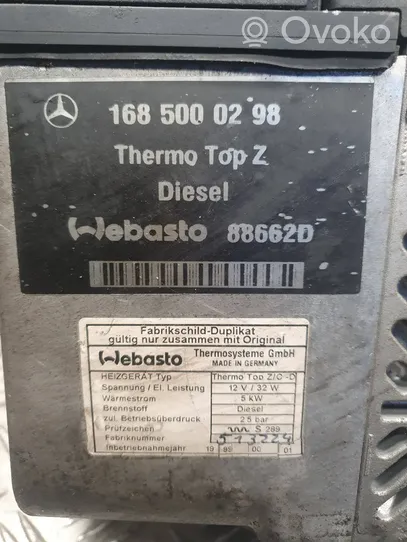 Mercedes-Benz A W168 Unité de préchauffage auxiliaire Webasto 1685000298