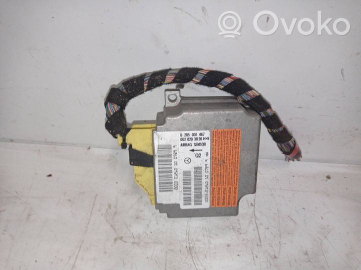 Mercedes-Benz C W203 Airbag control unit/module 0285001467