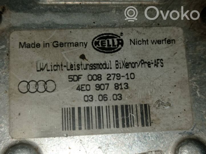 Audi A8 S8 D3 4E Xenon-valojen ohjainlaite/moduuli 5df00827910