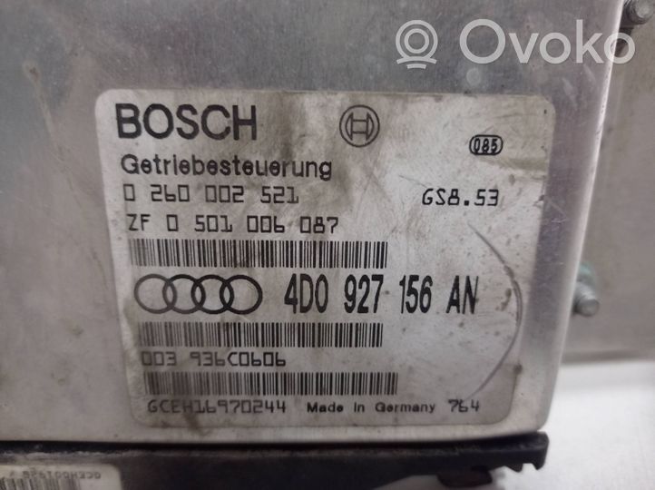 Audi A6 S6 C5 4B Sterownik / Moduł skrzyni biegów 4D0927156AN