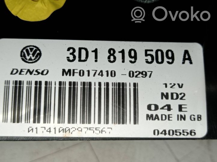 Volkswagen Phaeton Repuesto del conducto de ventilación 3D1819509A