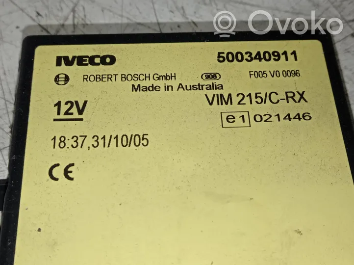 Iveco Daily 3rd gen Unité de commande / module de verrouillage centralisé porte 500340911