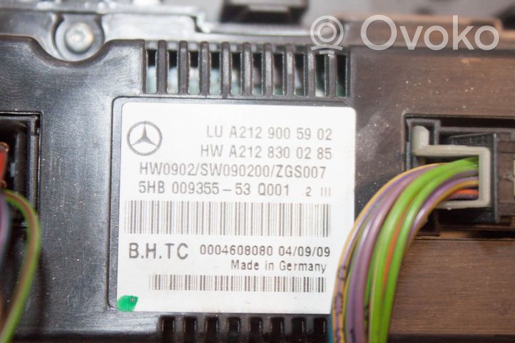 Mercedes-Benz E W212 Climate control unit A2128300285