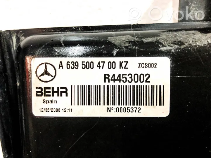 Mercedes-Benz Vito Viano W639 Jäähdyttimen lista A6395004700