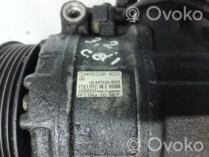 Mercedes-Benz E W211 Compressore aria condizionata (A/C) (pompa) GE4472209332