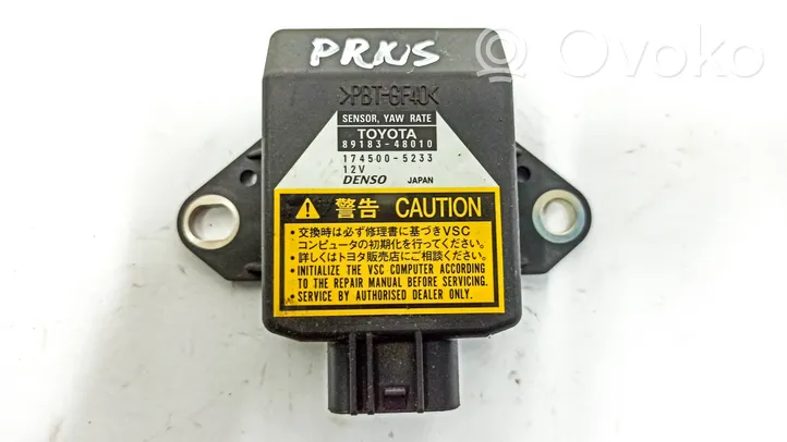 Toyota Prius (XW20) Capteur de vitesse de lacet d'accélération ESP 8918348010