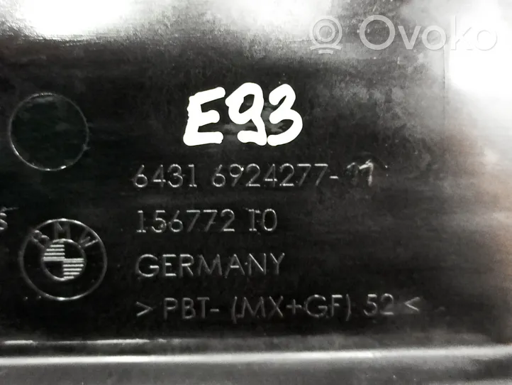 BMW 3 E92 E93 Ohjaamon sisäilman mikrosuodattimen runko (osa) 6924277