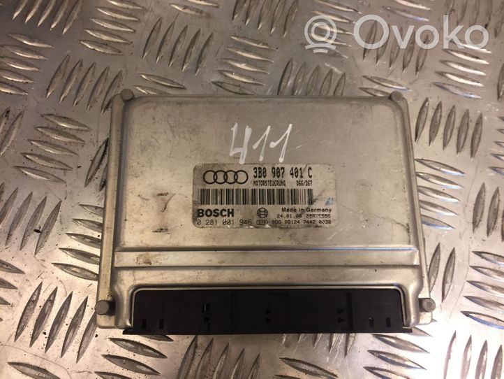 Volkswagen PASSAT B5.5 Calculateur moteur ECU 3B0907401C