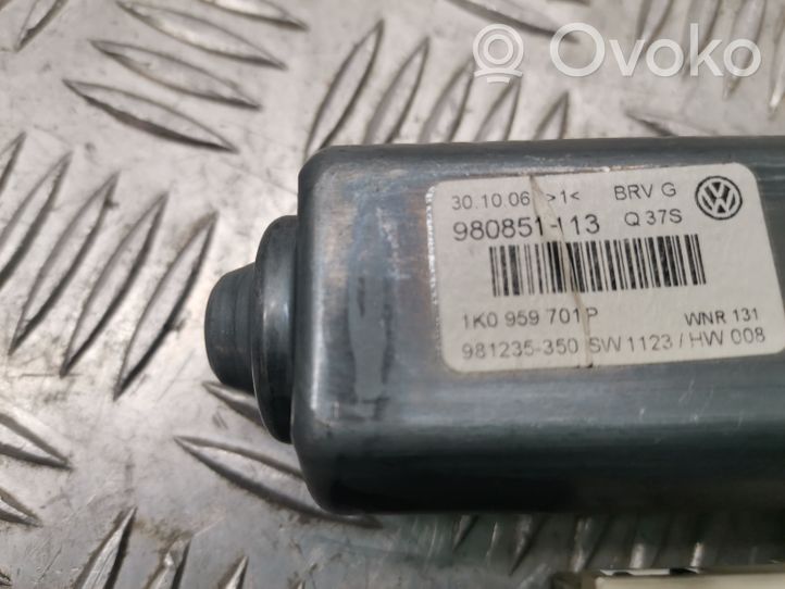 Volkswagen PASSAT B6 Silniczek podnośnika szyby drzwi przednich 1K0959793L