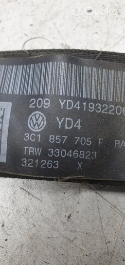 Volkswagen PASSAT B6 Pas bezpieczeństwa fotela przedniego 3C1857705F