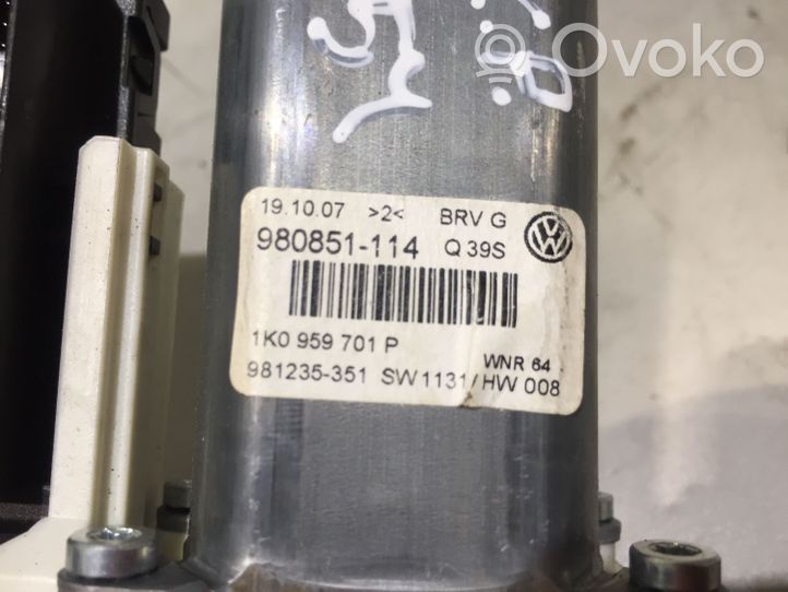 Volkswagen PASSAT B6 Priekinis varikliukas langų pakėlėjo 1K0959793L