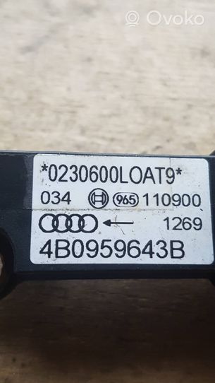 Audi A6 S6 C5 4B Sensore d’urto/d'impatto apertura airbag 4B0959643B