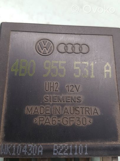 Volkswagen PASSAT B5.5 Moduł / Przekaźnik wycieraczek 4B0955531A