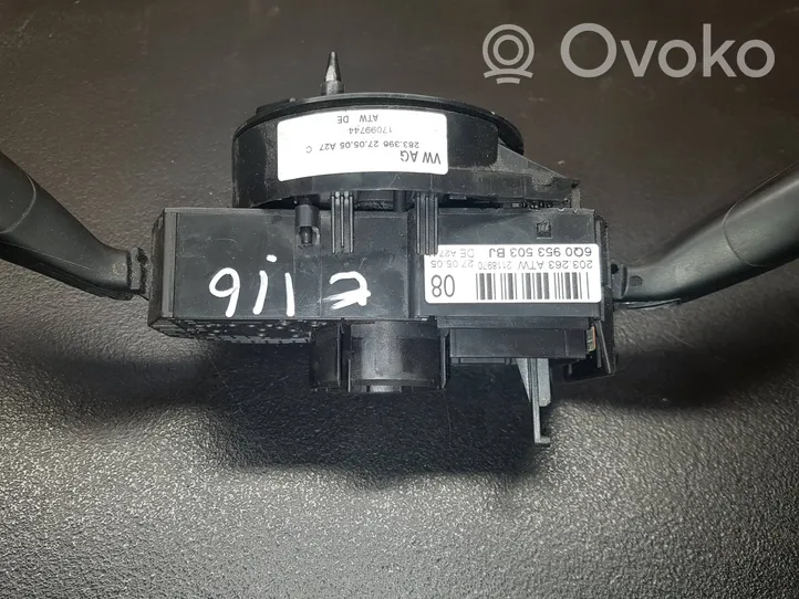 Volkswagen Polo Interruptor/palanca de limpiador de luz de giro 6Q0953503BJ