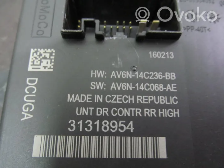 Volvo V40 Cross country Door control unit/module AV6N14C236BB