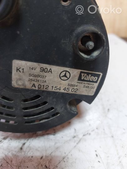 Mercedes-Benz A W168 Generatore/alternatore A0121544502