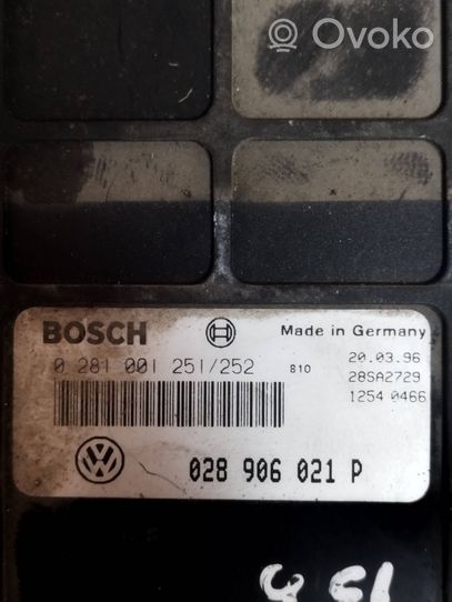 Volkswagen PASSAT B5 Moottorin ohjainlaite/moduuli 028906021P