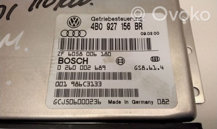 Audi A6 S6 C5 4B Vaihdelaatikon ohjainlaite/moduuli 4B0927156BR