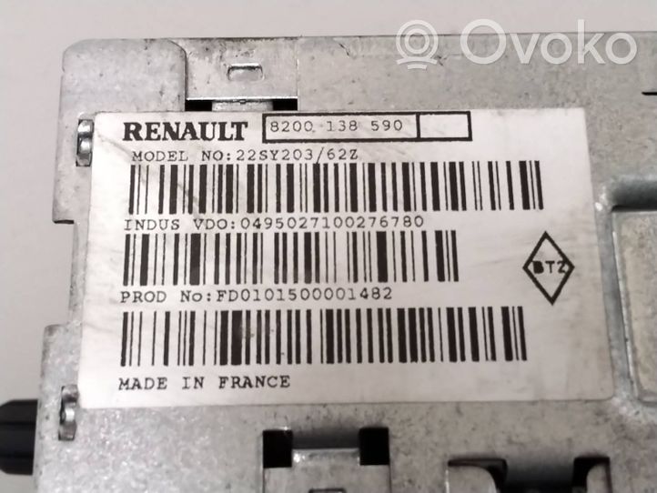 Renault Vel Satis GPS-navigaation ohjainlaite/moduuli 8200138590