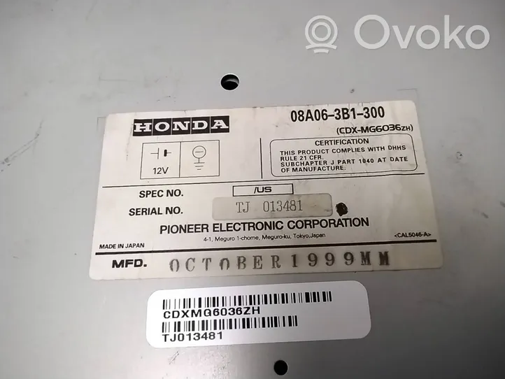 Honda Odyssey Unità principale autoradio/CD/DVD/GPS 08A063B1300