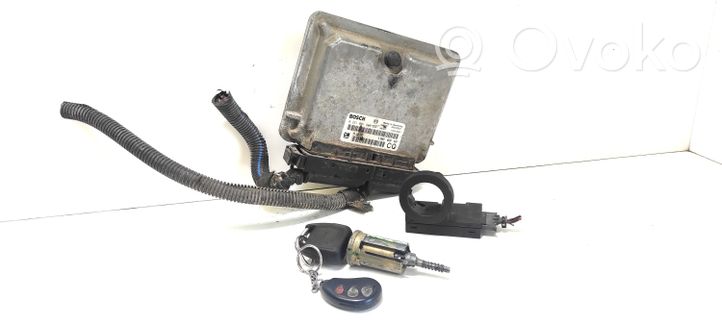 Opel Astra G Kit centralina motore ECU e serratura 09133267