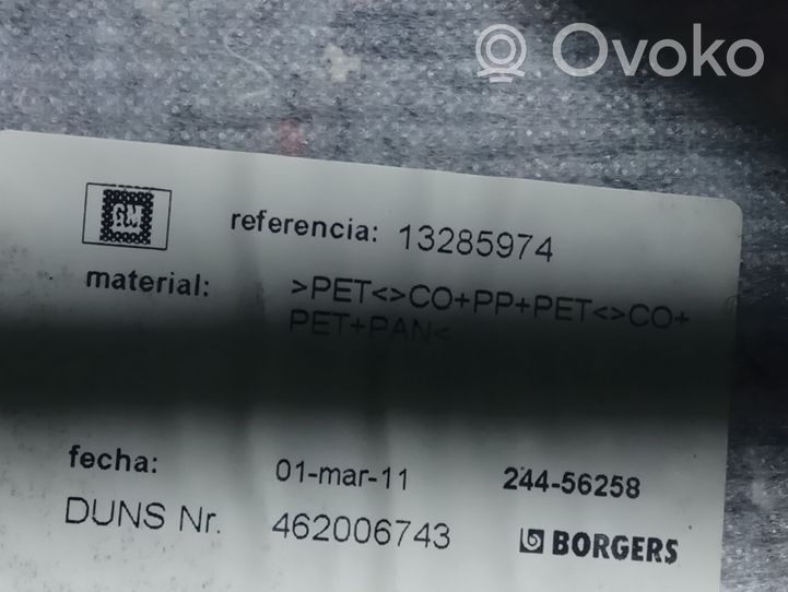 Opel Meriva B Tavaratilan pohjan tekstiilimatto 13285974