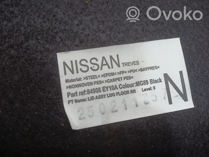 Nissan Qashqai+2 Wykładzina podłogowa bagażnika 84906EY10A