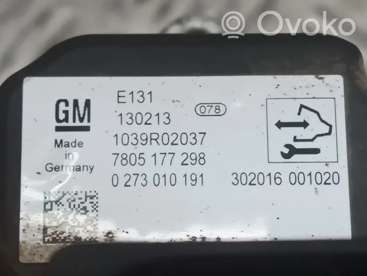 Opel Insignia A Hammastangon sähköosat 0273010191