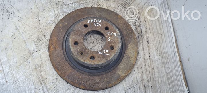 Opel Zafira C Rear brake disc 