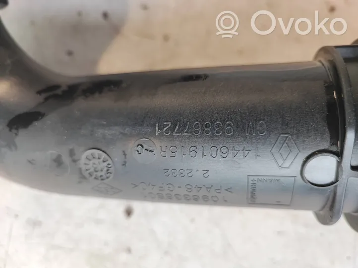 Opel Vivaro Tube d'admission de tuyau de refroidisseur intermédiaire 144601915R