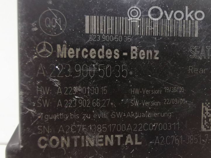 Mercedes-Benz S W223 Ajovalojen virranrajoitinmoduuli Xenon A2239005035