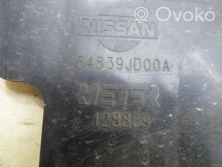 Nissan Qashqai Protection inférieure latérale 64839JD00A